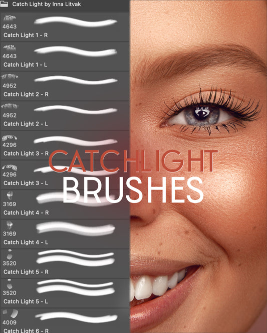 CatchLight Brushes for Photoshop (Кисти Источники света) + TUTORIAL