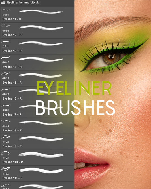 Eyeliner Brushes for Photoshop (Кисти стрелки) + TUTORIAL