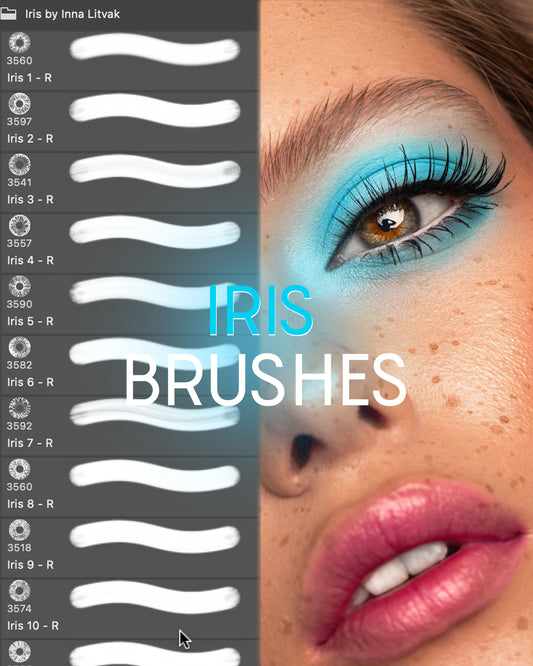 Iris Brushes for Photoshop (Кисти радужки) + TUTORIAL